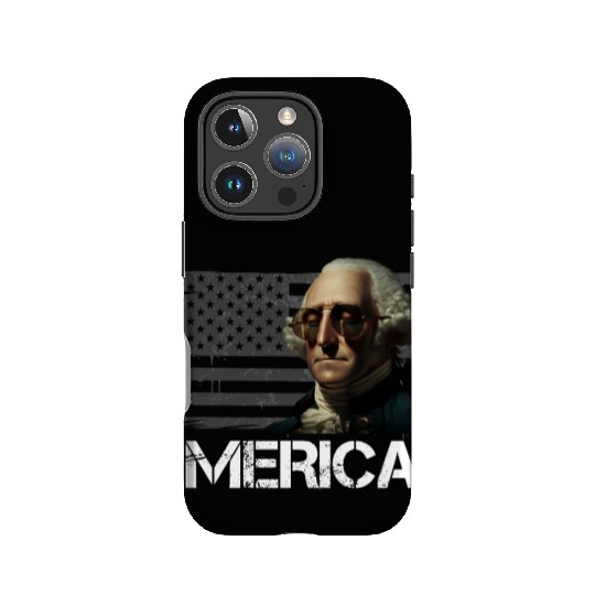 Merica George Washington Independence Day USA IPhone Cases