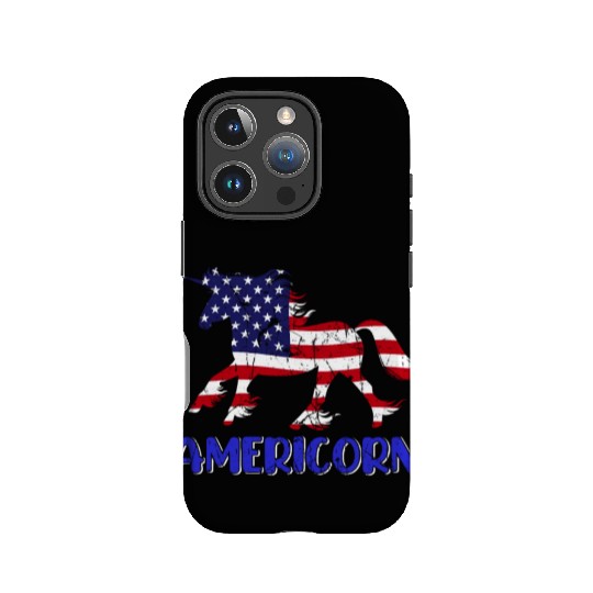 Americorn USA Unicorn Independence Day Party IPhone Cases