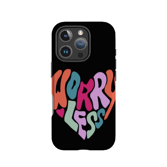 Happy More Worry Less Aesthetic Trend IPhone Cases