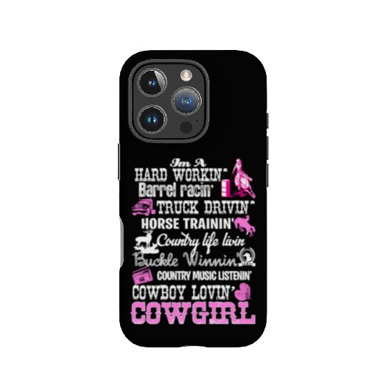 Barrel Racing Cowgirl IPhone Cases