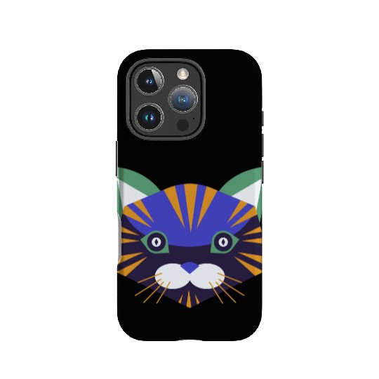 Colorful Cat Face IPhone Cases