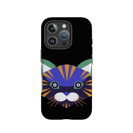 Colorful Cat Face IPhone Cases