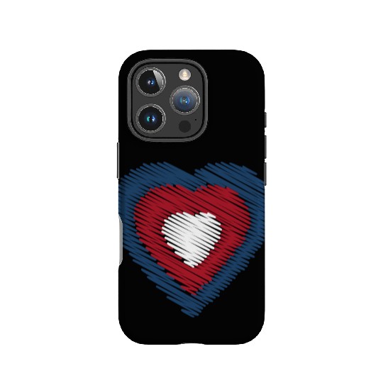 In my heart, America IPhone Cases