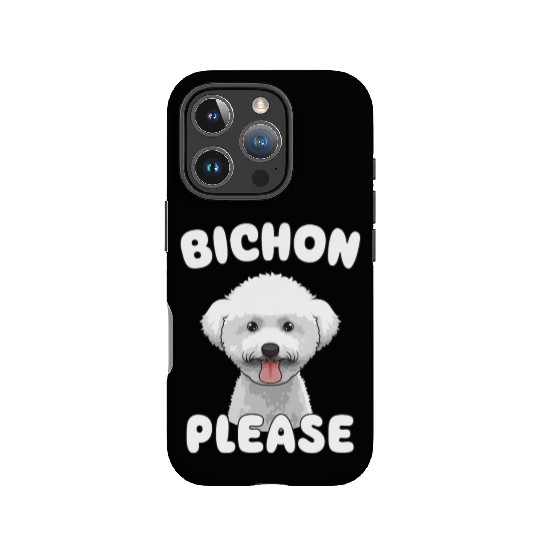 Bichon Please Bichon Frise Dog Lover Funny Pun IPhone Cases