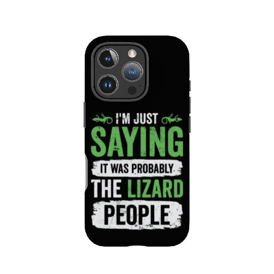 Lizard Reptilian Agenda Conspiracy Theory IPhone Cases