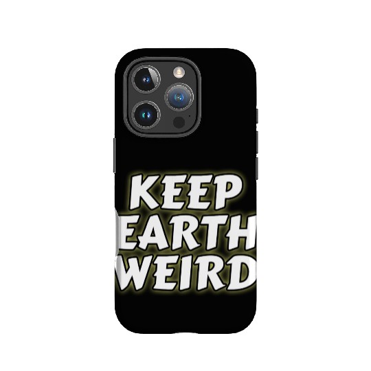 DESIGNKeep Earth Weird solid white humor Copy IPhone Cases