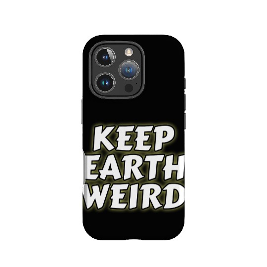 DESIGNKeep Earth Weird solid white humor Copy IPhone Cases