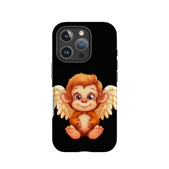 Cute Monkey Angel - Animalistic Fantasy Design IPhone Cases