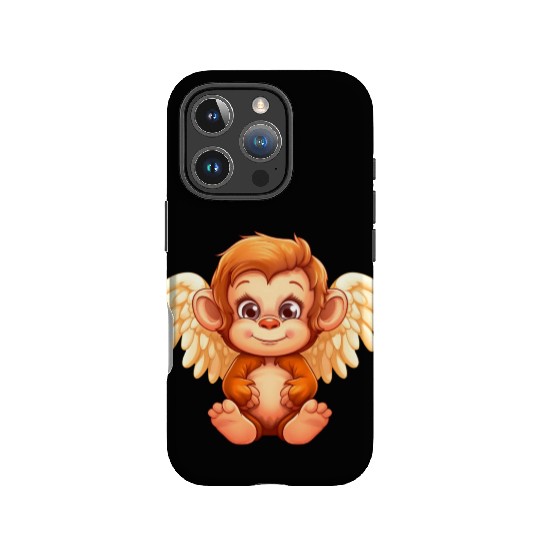 Cute Monkey Angel - Animalistic Fantasy Design IPhone Cases