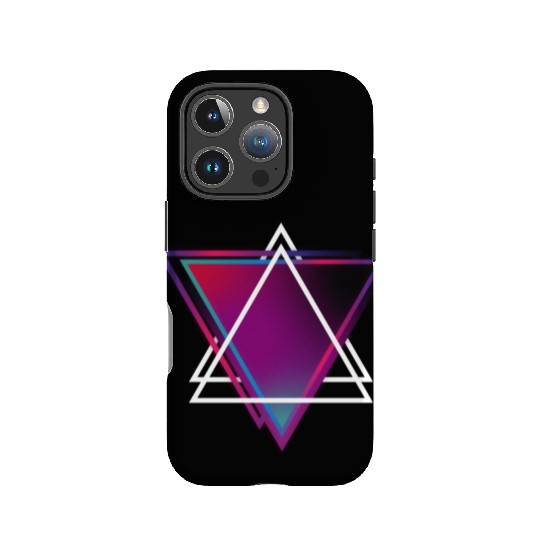 "Triangle Bliss: Geometric Marvel IPhone Cases"