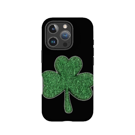 St Patrick'S Day Green Glitter-Clover Shamrock IPhone Cases