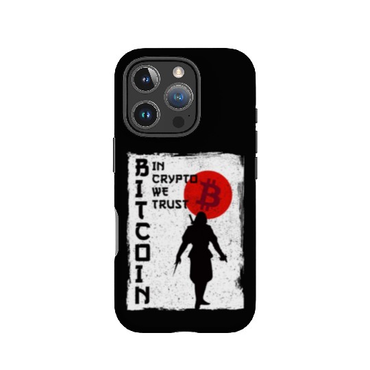 In Crypto We Trust Samurai IPhone Cases