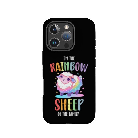Rainbow Sheep LGBTQ Transgender Pride Community IPhone Cases