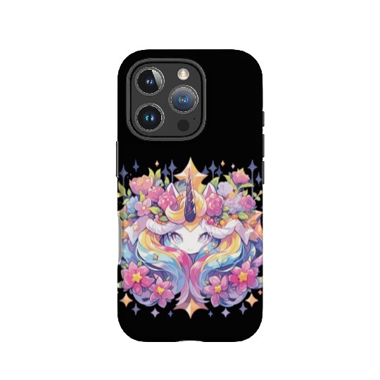 Flowers Unicorn Unicorn Flowers Fable Mystery IPhone Cases