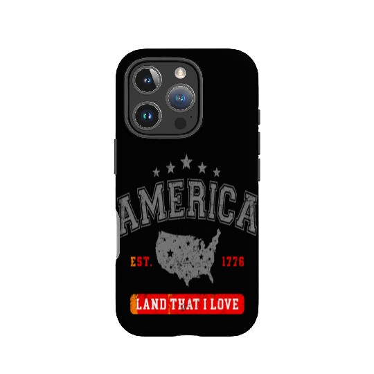America Land That I Love 4th of July Vintage Ameri IPhone Cases
