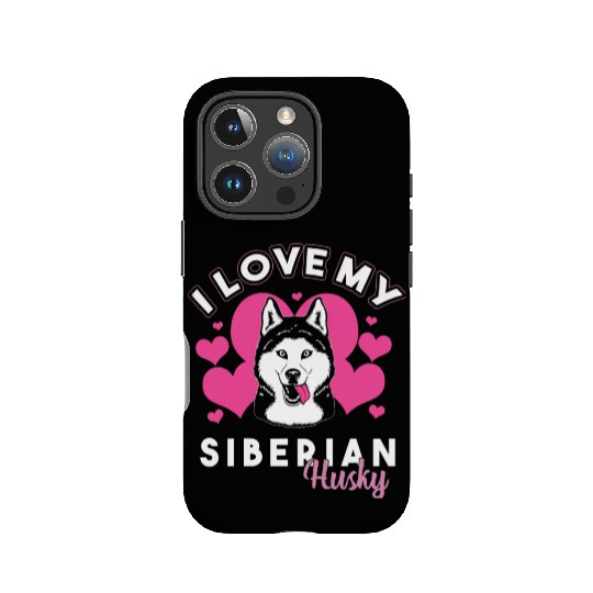 Cute Husky Dog Owner I Love My Siberian Husky IPhone Cases