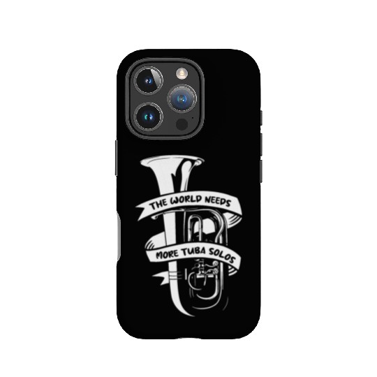 Marching Band Tuba Solo IPhone Cases