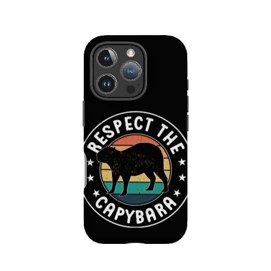 Retro Respect The Capybara Capybara Lover Meme IPhone Cases