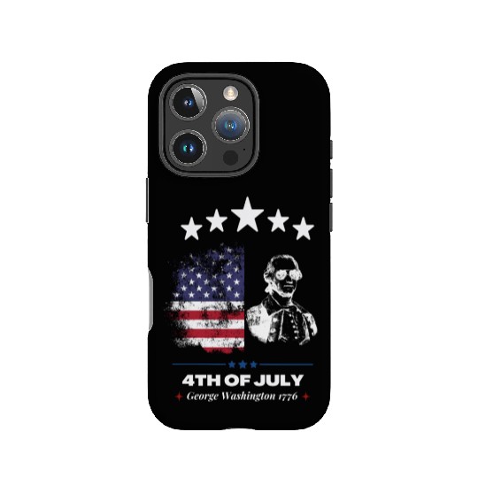 Happy 4th Of July Suck England George Washington IPhone Cases