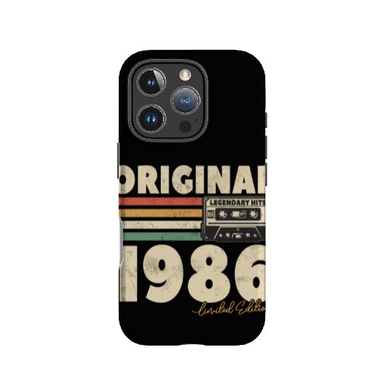 Vintage 1986 Birthday Gift IPhone Cases
