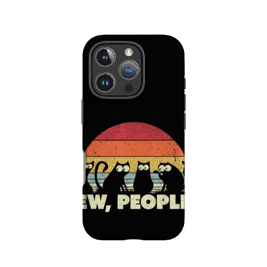 Funny Cat IPhone Cases Retro Style Ew People IPhone Cases