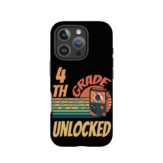 4th Grade Level Unlocked Video Game Back to School IPhone Cases