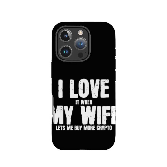 I love my wife to buy crypto summer gift IPhone Cases