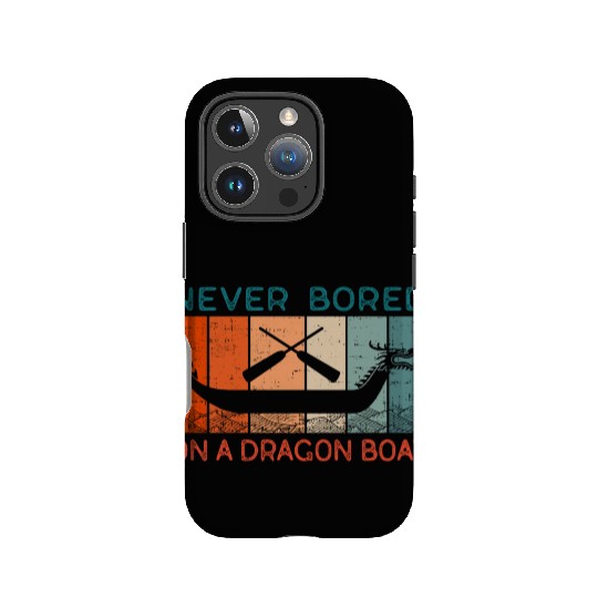 Never Bored On A Dragon Boat Funny Racing IPhone Cases