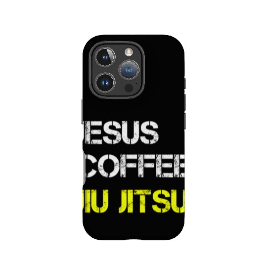 Jesus Coffee Jiu Jitsu Bjj Wrestling Mma Judo Mial IPhone Cases