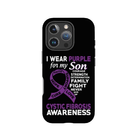 I Wear Purple For My Son Cystic Fibrosis Awareness IPhone Cases