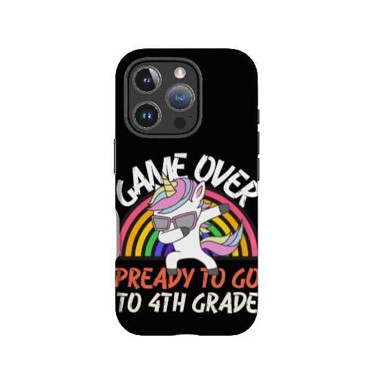 Game over ready to go to 4th grade, back to school IPhone Cases