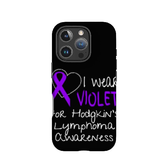 I Wear Violet For Hodgkins Lymphoma Awareness IPhone Cases