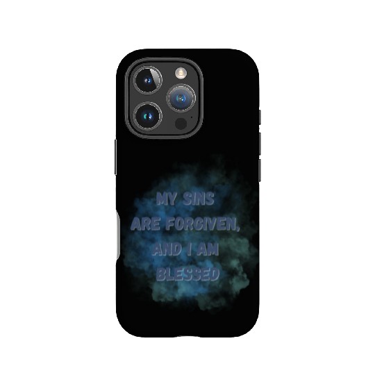 My sins are forgiven, and I am blessed. IPhone Cases