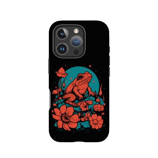 Goth Poison Frog Goblincore Fairycore Floral Frogs IPhone Cases
