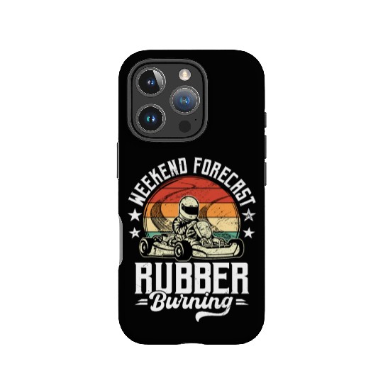 Go-kart Race Weekend Forecast Rubber Burning IPhone Cases
