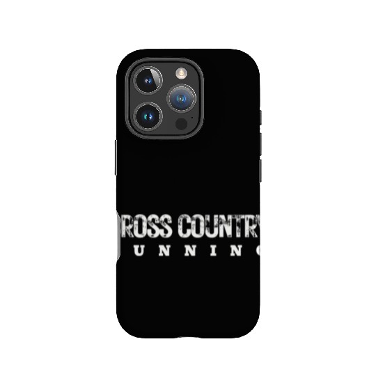 Cross Country Running Bold Distressed, XC Running IPhone Cases