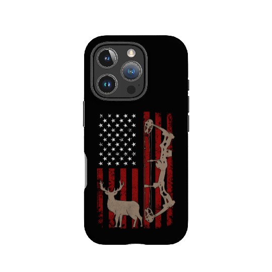 Patriotic Deer Hunting Flag IPhone Cases