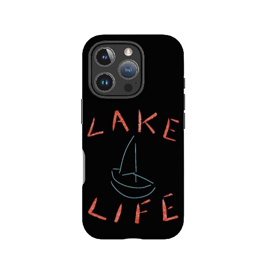 Lake Life Sketch IPhone Cases
