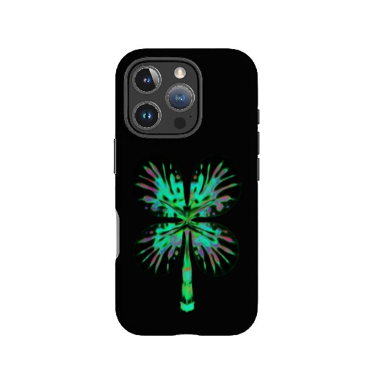 Psychedelic Shamrock Four Leaf Clover IPhone Cases