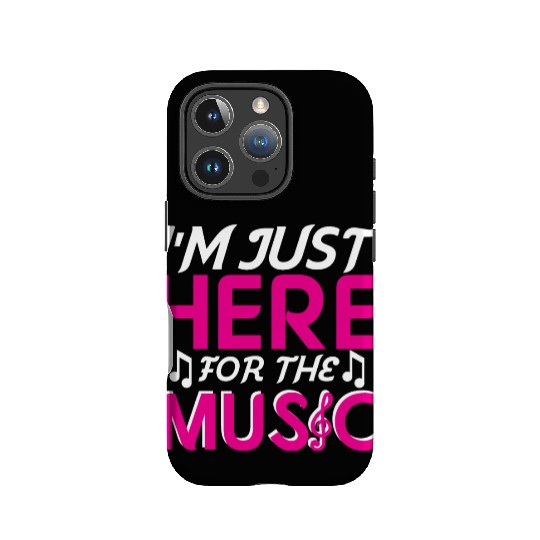 I Am just here for the music IPhone Cases