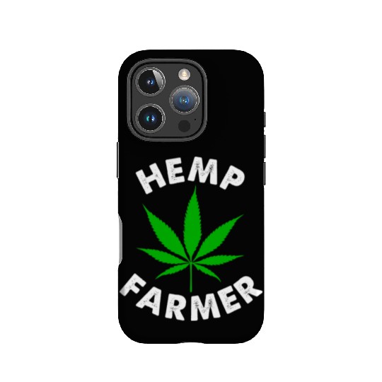 Hemp Farmer Green Leaf IPhone Cases