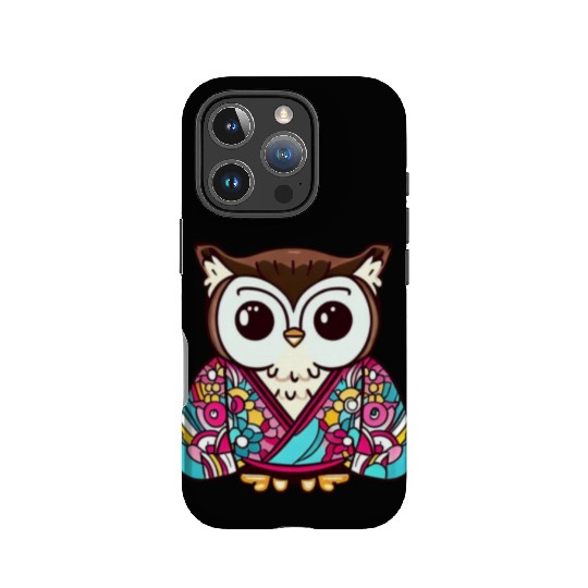 Japanese Kimono owl IPhone Cases