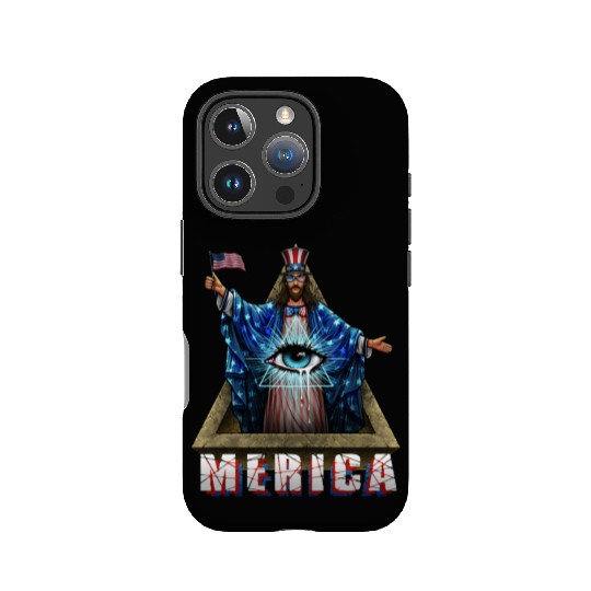 Merica Jesus Patriotic and Eye of Providence IPhone Cases
