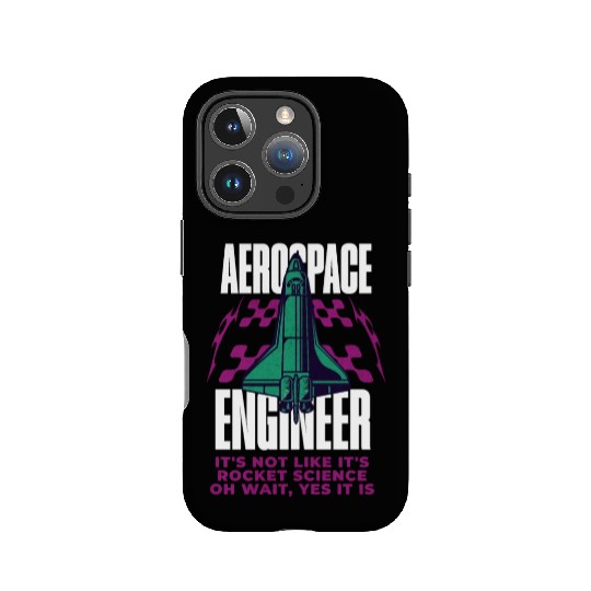 Cool Aerospace Engineer Rocket Scientist Space IPhone Cases