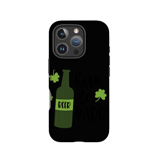 Here To Paddy Beer Drinking Clover Irish IPhone Cases