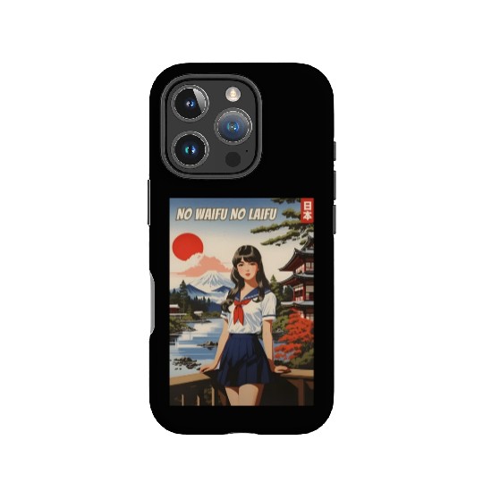Funny Retro Art Style Anime Girl Japan Waifu Humor IPhone Cases