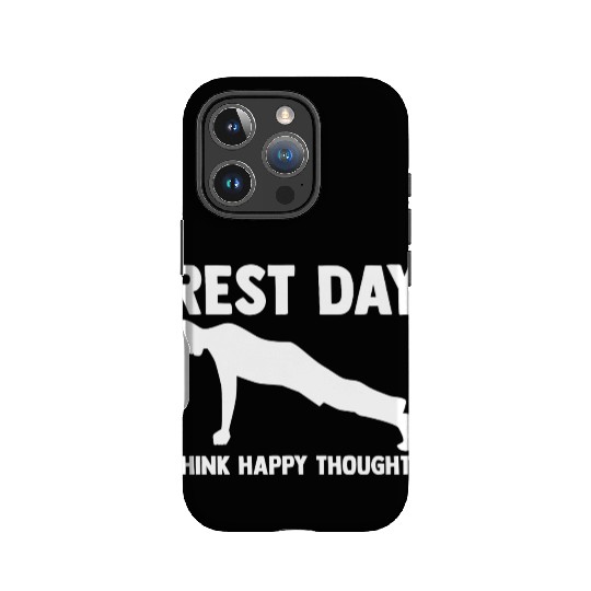 Rest Day Thoughts For A Gym Muscle Workout Lover IPhone Cases