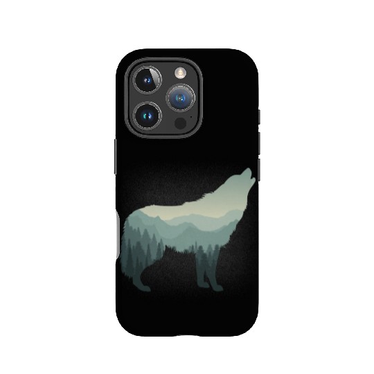 Lone Wolf Survives The Mountain IPhone Cases