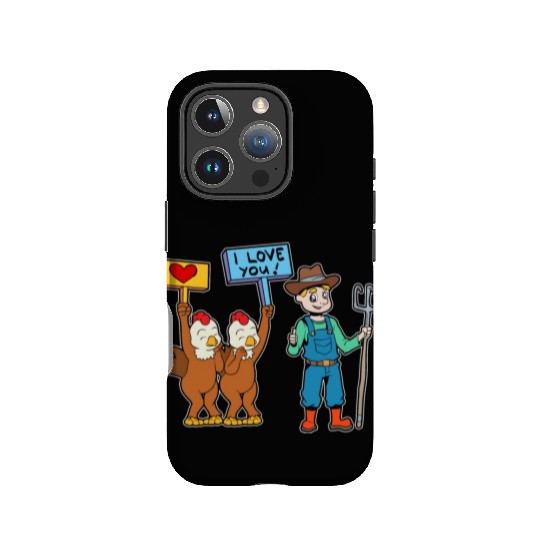 Chickens Love The Farmer Chicken Farmer IPhone Cases