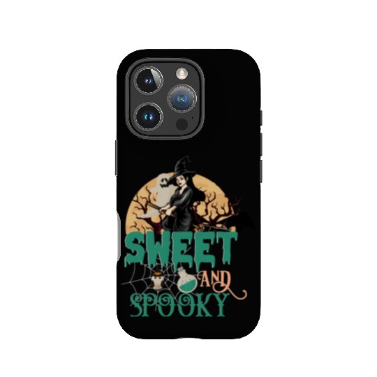 Halloween Sweet And Spooky Witch Bat IPhone Cases